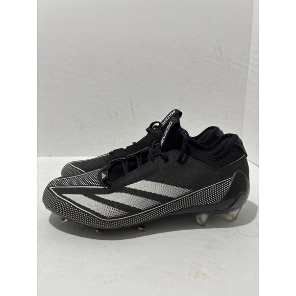 Adidas Adizero Electric 1 Mens Shoes Sz 10 Black White Lace-Up Football Cleats - Picture 1 of 7
